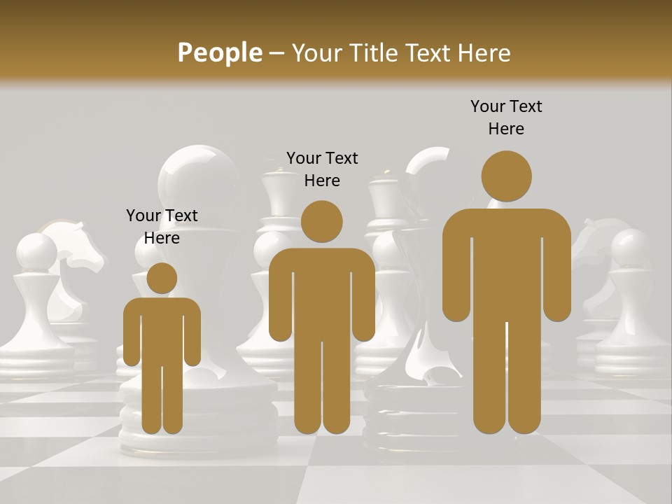 Preferment Chess Pieces Resources PowerPoint Template