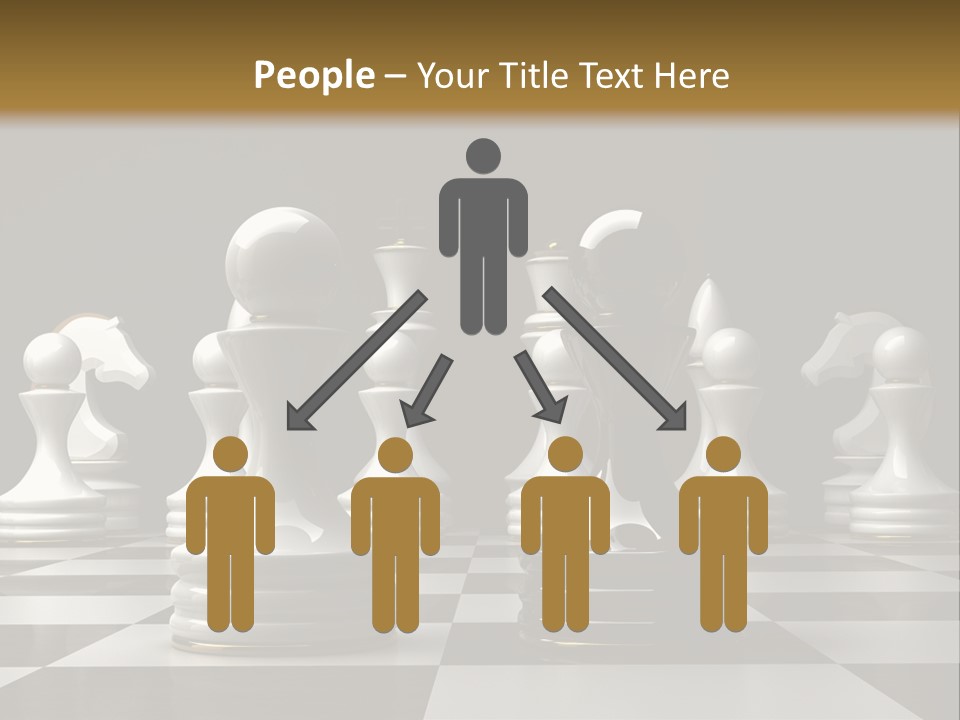 Preferment Chess Pieces Resources PowerPoint Template