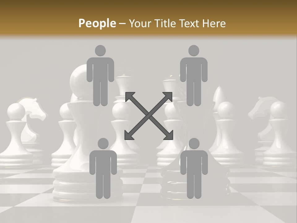 Preferment Chess Pieces Resources PowerPoint Template