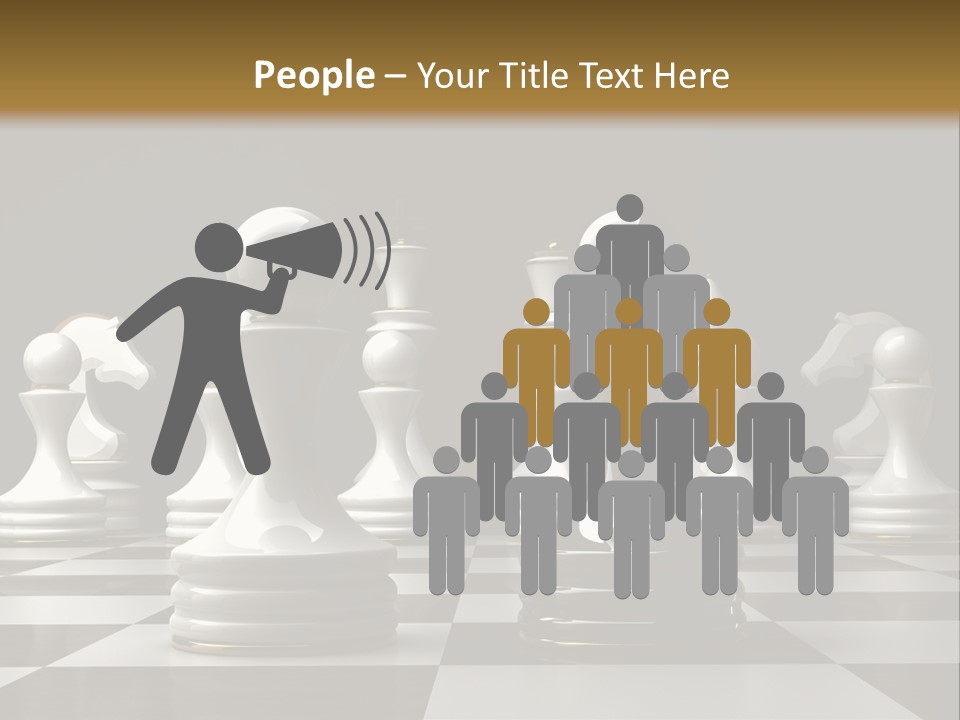 Preferment Chess Pieces Resources PowerPoint Template