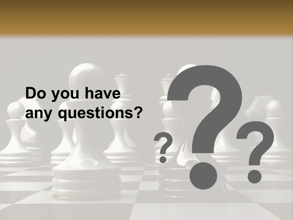 Preferment Chess Pieces Resources PowerPoint Template