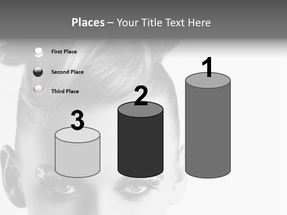 A Woman With A Bun In Her Hair PowerPoint Template