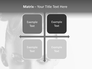 A Woman With A Bun In Her Hair PowerPoint Template