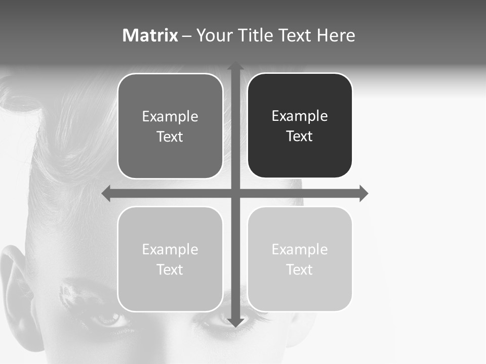 A Woman With A Bun In Her Hair PowerPoint Template