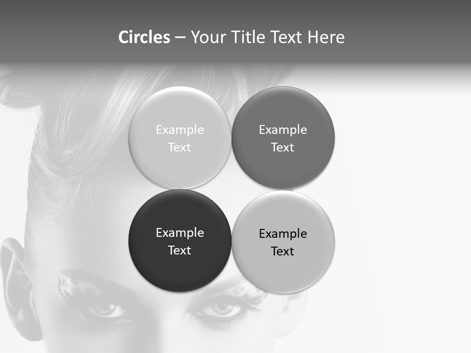 A Woman With A Bun In Her Hair PowerPoint Template