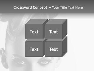 A Woman With A Bun In Her Hair PowerPoint Template