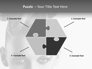 A Woman With A Bun In Her Hair PowerPoint Template