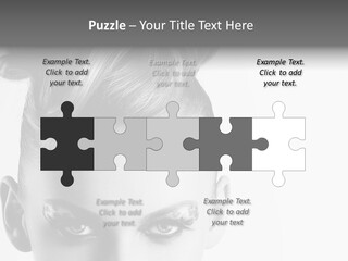 A Woman With A Bun In Her Hair PowerPoint Template