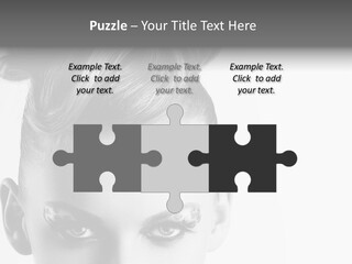 A Woman With A Bun In Her Hair PowerPoint Template