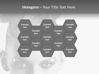 A Woman With A Bun In Her Hair PowerPoint Template