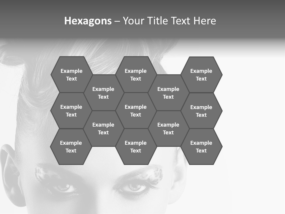 A Woman With A Bun In Her Hair PowerPoint Template