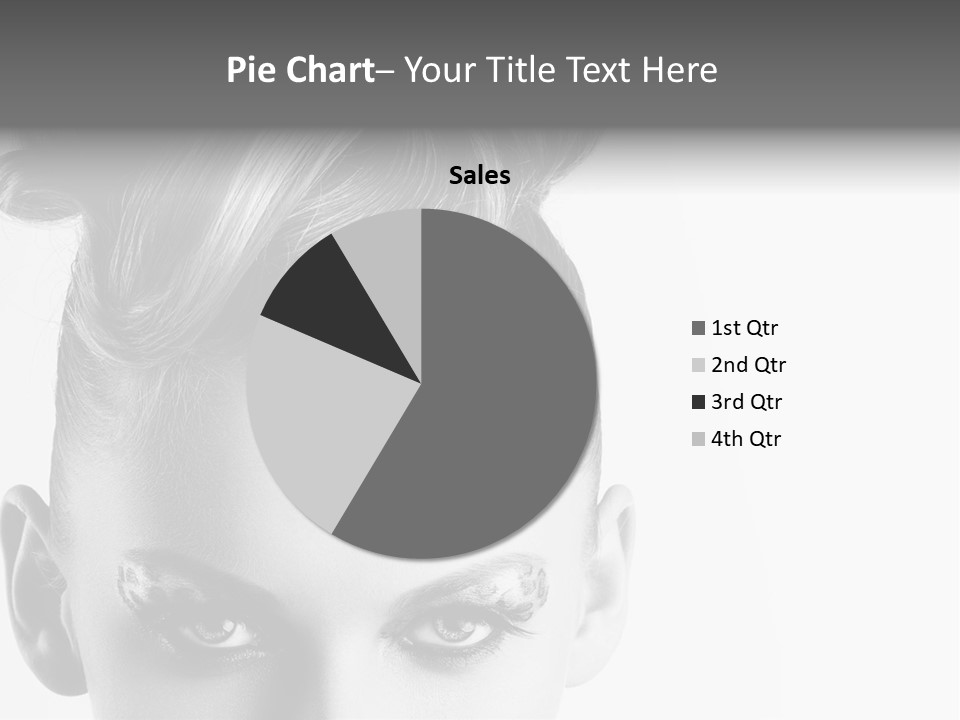 A Woman With A Bun In Her Hair PowerPoint Template