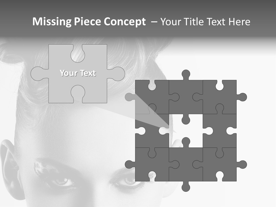 A Woman With A Bun In Her Hair PowerPoint Template