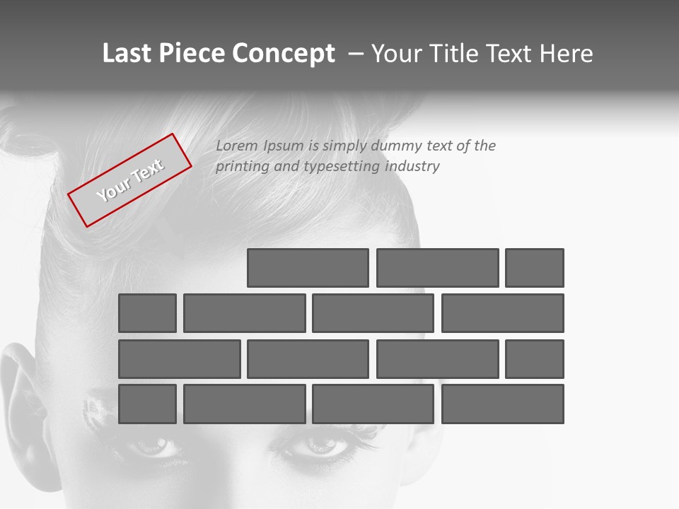 A Woman With A Bun In Her Hair PowerPoint Template