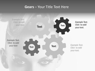 A Woman With A Bun In Her Hair PowerPoint Template