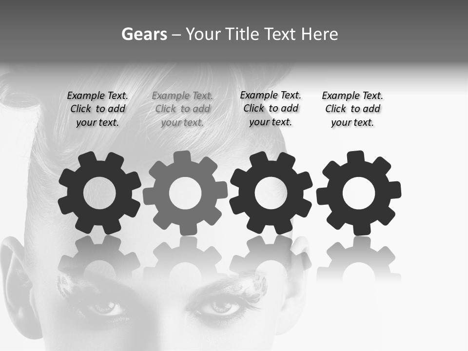 A Woman With A Bun In Her Hair PowerPoint Template