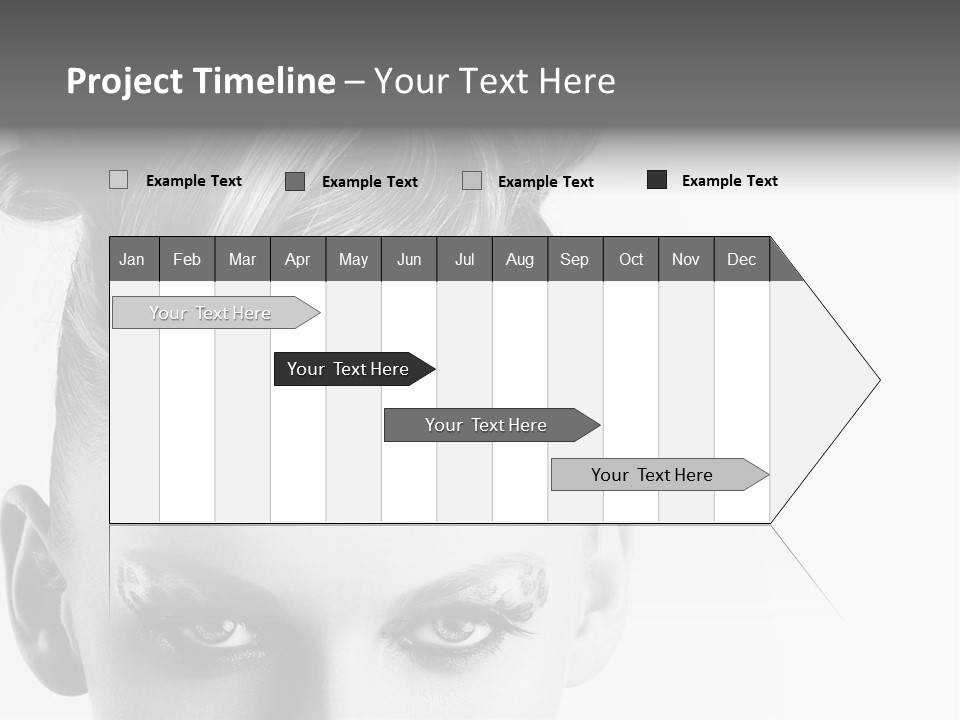 A Woman With A Bun In Her Hair PowerPoint Template