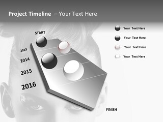 A Woman With A Bun In Her Hair PowerPoint Template