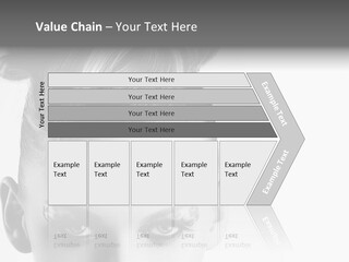 A Woman With A Bun In Her Hair PowerPoint Template