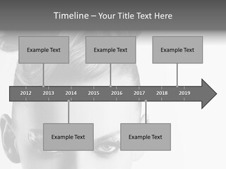 A Woman With A Bun In Her Hair PowerPoint Template