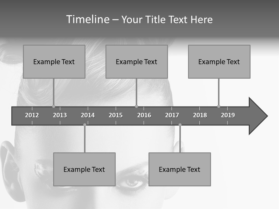 A Woman With A Bun In Her Hair PowerPoint Template