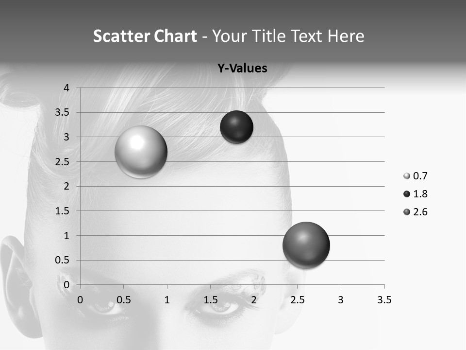 A Woman With A Bun In Her Hair PowerPoint Template