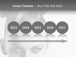 A Woman With A Bun In Her Hair PowerPoint Template