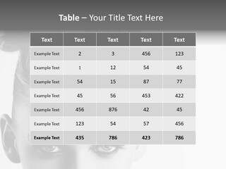 A Woman With A Bun In Her Hair PowerPoint Template