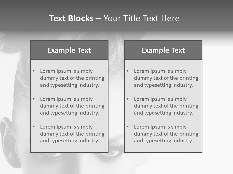 A Woman With A Bun In Her Hair PowerPoint Template