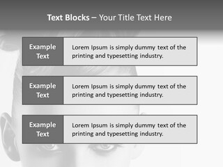 A Woman With A Bun In Her Hair PowerPoint Template