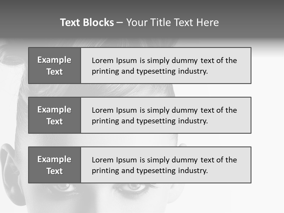 A Woman With A Bun In Her Hair PowerPoint Template