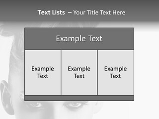A Woman With A Bun In Her Hair PowerPoint Template
