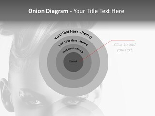 A Woman With A Bun In Her Hair PowerPoint Template