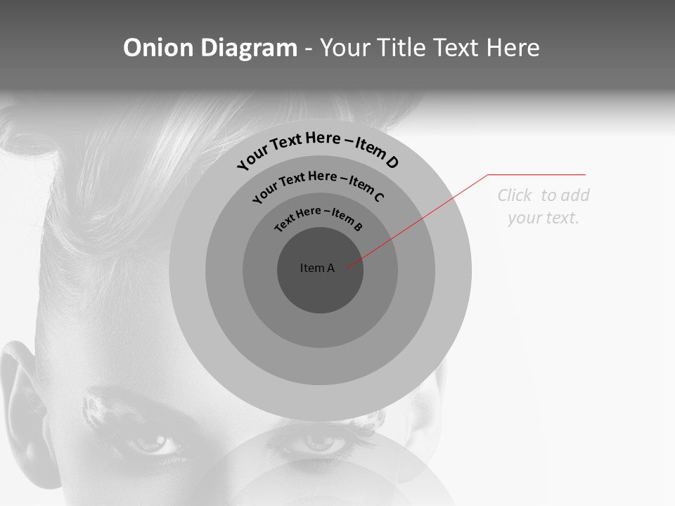 A Woman With A Bun In Her Hair PowerPoint Template