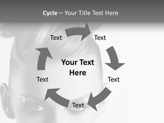 A Woman With A Bun In Her Hair PowerPoint Template