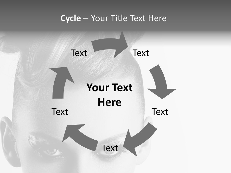 A Woman With A Bun In Her Hair PowerPoint Template