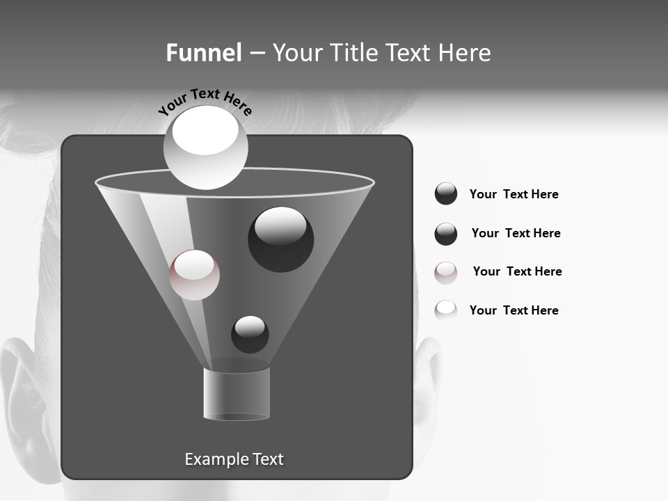 A Woman With A Bun In Her Hair PowerPoint Template