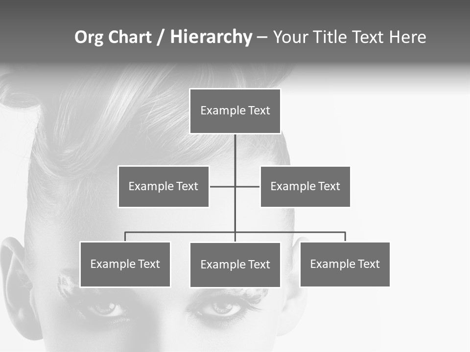 A Woman With A Bun In Her Hair PowerPoint Template