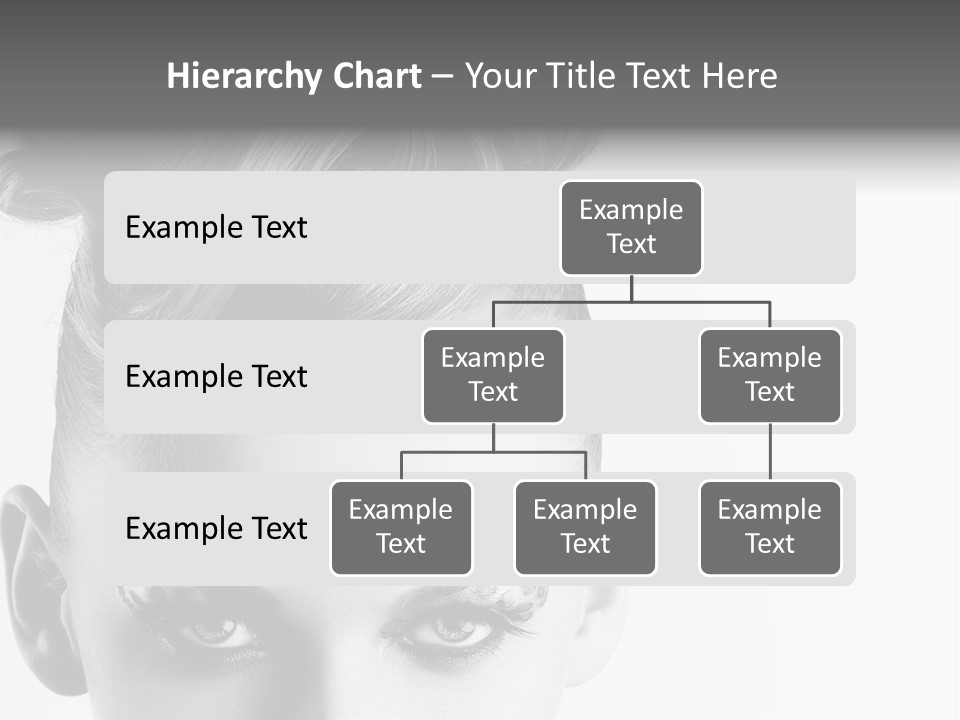 A Woman With A Bun In Her Hair PowerPoint Template