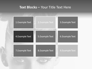 A Woman With A Bun In Her Hair PowerPoint Template