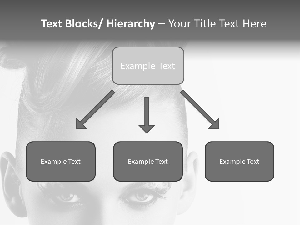 A Woman With A Bun In Her Hair PowerPoint Template