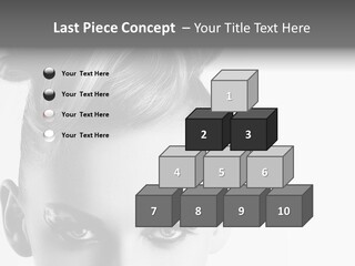 A Woman With A Bun In Her Hair PowerPoint Template