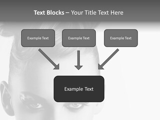 A Woman With A Bun In Her Hair PowerPoint Template