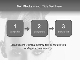 A Woman With A Bun In Her Hair PowerPoint Template