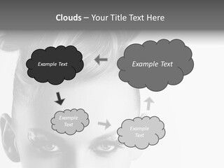 A Woman With A Bun In Her Hair PowerPoint Template