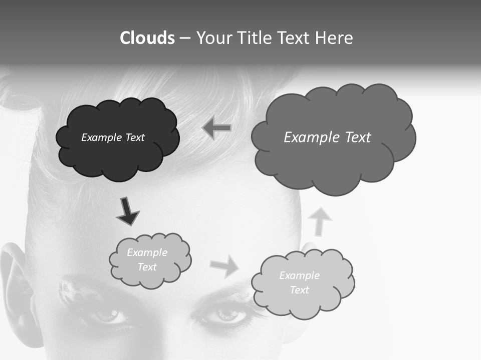 A Woman With A Bun In Her Hair PowerPoint Template