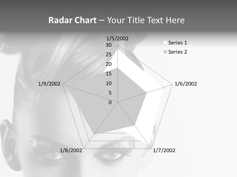 A Woman With A Bun In Her Hair PowerPoint Template