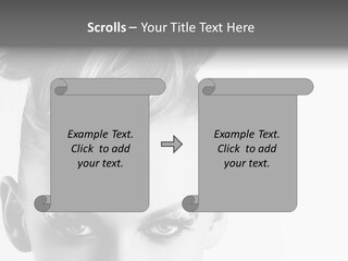 A Woman With A Bun In Her Hair PowerPoint Template