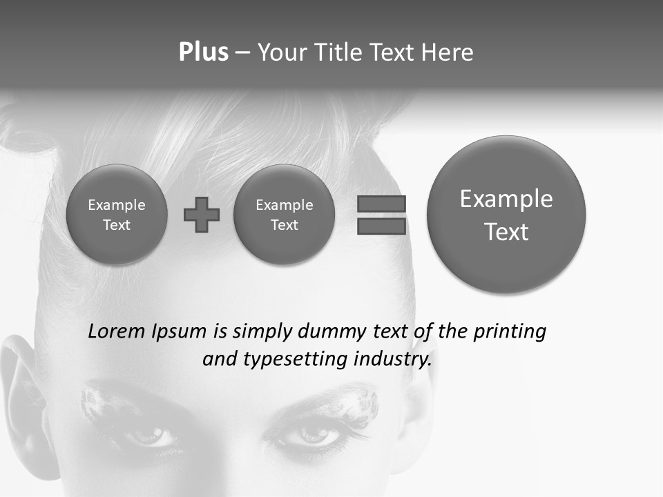 A Woman With A Bun In Her Hair PowerPoint Template