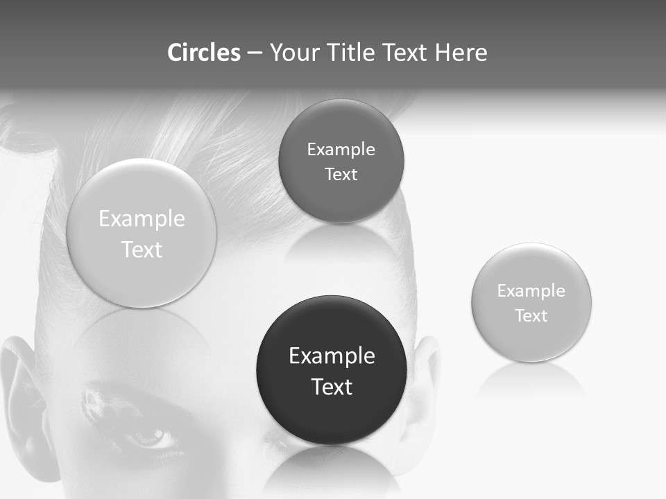 A Woman With A Bun In Her Hair PowerPoint Template